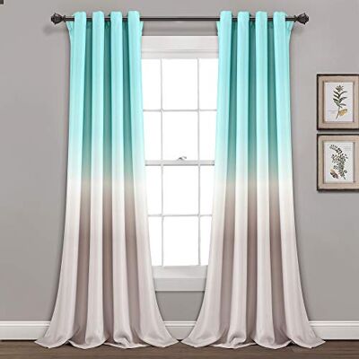 Lush Decor Paire de Rideaux filtrant la lumière pour Salon, Salle à Manger, Chambre à Coucher, 132,1 x 213,4 cm (l x L) - Publicité Lush Decor Paire de Rideaux filtrant la lumière pour Salon, Salle à Manger, Chambre à Coucher, 132,1 x 213,4 cm (l x L) - Publicité