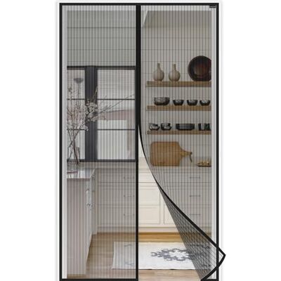 jarolift Easy Moustiquaire de porte contre mouches moustiques, Rideau Magnétique pour Portes, sans perçage, Porte de balcon, Passage facile, Noir, 90 x 210 cm - Publicité jarolift Easy Moustiquaire de porte contre mouches moustiques, Rideau Magnétique pour Portes, sans perçage, Porte de balcon, Passage facile, Noir, 90 x 210 cm - Publicité
