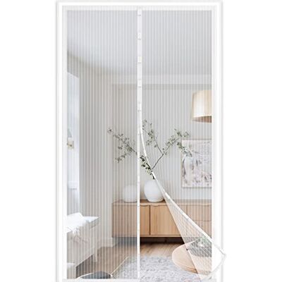 jarolift Moustiquaire Magnétique pour Porte, Fermeture Automatique par Aimants, Montage sans Perçage, Enfants et Animaux, découpable, 110 x 220 cm (l x h), Blanc - Publicité jarolift Moustiquaire Magnétique pour Porte, Fermeture Automatique par Aimants, Montage sans Perçage, Enfants et Animaux, découpable, 110 x 220 cm (l x h), Blanc - Publicité
