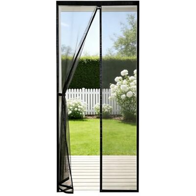 Sekey Moustiquaire magnétique pour porte de balcon, protection anti-insectes, rideau de porte, moustiquaire, 120 x 210 cm, Noire - Publicité Sekey Moustiquaire magnétique pour porte de balcon, protection anti-insectes, rideau de porte, moustiquaire, 120 x 210 cm, Noire - Publicité