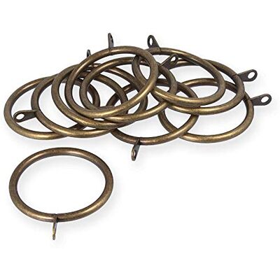 Merriway BH06184 Lot de 8 anneaux de tringle à rideaux en laiton et métal 50 mm - Publicité Merriway BH06184 Lot de 8 anneaux de tringle à rideaux en laiton et métal 50 mm - Publicité