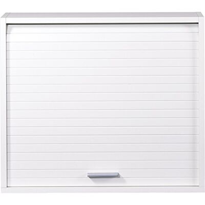 SIMMOB Meuble de Cuisine Blanc à Rideau 1 Etagère Largeur 60 Haut 53,6 Prof 25 cm - Publicité SIMMOB Meuble de Cuisine Blanc à Rideau 1 Etagère Largeur 60 Haut 53,6 Prof 25 cm - Publicité