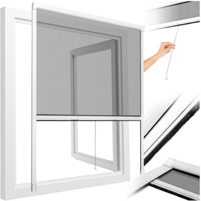 tectake ® Moustiquaire fenetre plissé Moustiquaire enroulable cadre Aluminium 90x160cm Filet anti moustique Résistante aux intempéries & aux UV idéal Chambre enfant salon chambre bebe Entrée Maison - Publicité tectake ® Moustiquaire fenetre plissé Moustiquaire enroulable cadre Aluminium 90x160cm Filet anti moustique Résistante aux intempéries & aux UV idéal Chambre enfant salon chambre bebe Entrée Maison - Publicité