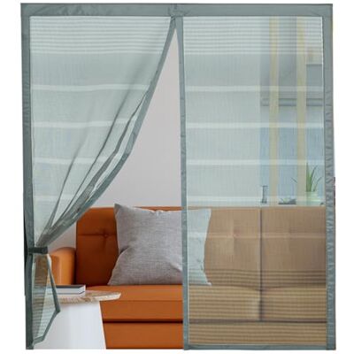 ARCOL Moustiquaire Fenêtre Magnétique 130x150 cm en Fibre de Verre – Stop Moustiques en 3 min, Maille Ultra-Fine, Fermeture Auto Aimants & Lest, Bande Auto-Agrippante Large (Gris) - Publicité ARCOL Moustiquaire Fenêtre Magnétique 130x150 cm en Fibre de Verre – Stop Moustiques en 3 min, Maille Ultra-Fine, Fermeture Auto Aimants & Lest, Bande Auto-Agrippante Large (Gris) - Publicité