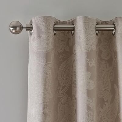 Catherine Lansfield Opulent Jacquard Rideaux doublés à œillets Champagne doré 168 x 228 cm - Publicité Catherine Lansfield Opulent Jacquard Rideaux doublés à œillets Champagne doré 168 x 228 cm - Publicité