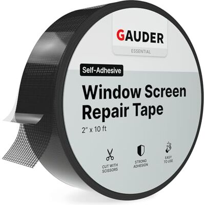 GAUDER Ruban Adhésif de Réparation pour Moustiquaire (50 mm x 3 m) Kit de Réparation Moustiquaire Tissu pour Moustiquaire Fenêtre - Publicité GAUDER Ruban Adhésif de Réparation pour Moustiquaire (50 mm x 3 m) Kit de Réparation Moustiquaire Tissu pour Moustiquaire Fenêtre - Publicité