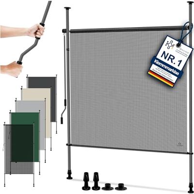 KESSER ® Store extérieur Vertical 100x310cm Extensible & Opaque Store Vertical avec manivelle sans perçage Paravent de Balcon & Coupe-Vent pour Jardin & terrasse Imperméable Transparent/Anthracite - Publicité KESSER ® Store extérieur Vertical 100x310cm Extensible & Opaque Store Vertical avec manivelle sans perçage Paravent de Balcon & Coupe-Vent pour Jardin & terrasse Imperméable Transparent/Anthracite - Publicité