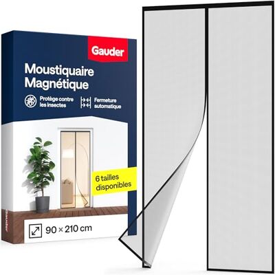 GAUDER Moustiquaire Magnétique pour Porte (90 x 210 cm) Noir Rideau Anti-Moustiques Aimanté Sans Perçage Protection Contre les Insectes pour Balcon & Terrasse Fermeture Automatique - Publicité GAUDER Moustiquaire Magnétique pour Porte (90 x 210 cm) Noir Rideau Anti-Moustiques Aimanté Sans Perçage Protection Contre les Insectes pour Balcon & Terrasse Fermeture Automatique - Publicité