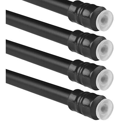 Bestlivings Tringle à Rideaux 4 pièces (Noir) sans perçage, Installation Facile, Tringle escamotable pour Serrage 40-60 cm - Publicité Bestlivings Tringle à Rideaux 4 pièces (Noir) sans perçage, Installation Facile, Tringle escamotable pour Serrage 40-60 cm - Publicité