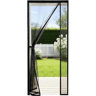 Sekey Moustiquaire pour porte de balcon, rideau magnétique, pour ouverture latérale, installation facile, sans perçage, 140 x 230 cm, noir - Publicité Sekey Moustiquaire pour porte de balcon, rideau magnétique, pour ouverture latérale, installation facile, sans perçage, 140 x 230 cm, noir - Publicité