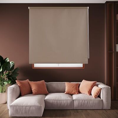 Blindecor Draco Store Enrouleur Opaque Marron, 140 x 175 cm (largeur x hauteur) Taille du tissu 137 x 170 cm. Stores thermiques occultants - Publicité Blindecor Draco Store Enrouleur Opaque Marron, 140 x 175 cm (largeur x hauteur) Taille du tissu 137 x 170 cm. Stores thermiques occultants - Publicité