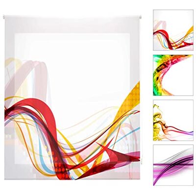 BLINDECOR W-V-28517 - Voilage enroulable transparent - 130x180cm - Publicité BLINDECOR W-V-28517 - Voilage enroulable transparent - 130x180cm - Publicité
