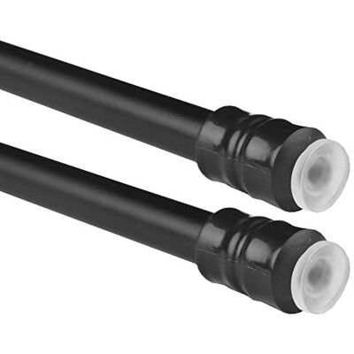 Bestlivings Tringle à Rideaux 2 pièces (Noir) sans perçage, Installation Facile, Tringle escamotable pour Serrage 60-90 cm - Publicité Bestlivings Tringle à Rideaux 2 pièces (Noir) sans perçage, Installation Facile, Tringle escamotable pour Serrage 60-90 cm - Publicité