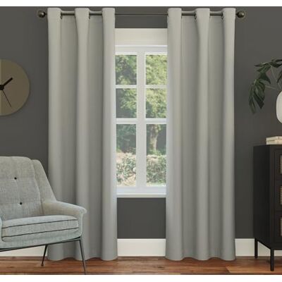 Sun Easton Panneau de Rideau occultant à œillets, économie d'énergie, 101,6 x 274,3 cm, Gris argenté - Publicité Sun Easton Panneau de Rideau occultant à œillets, économie d'énergie, 101,6 x 274,3 cm, Gris argenté - Publicité