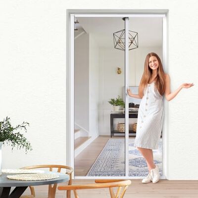 jarolift 3 in 1 Zanzara Store moustiquaire de porte coulissant Moustiquaire coulissante pour portes, cadre en aluminium: 125 x 220 cm (larg x H), Blanc - Publicité jarolift 3 in 1 Zanzara Store moustiquaire de porte coulissant Moustiquaire coulissante pour portes, cadre en aluminium: 125 x 220 cm (larg x H), Blanc - Publicité