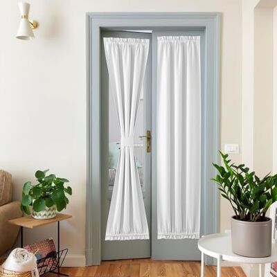 NICETOWN Panneau de Rideau de Porte en Faux Lin, Rideau occultant à Isolation Thermique pour fenêtre de Salon/Portes (63,5 cm l x 182,9 cm L, 1 Panneau, Blanc grisâtre) - Publicité NICETOWN Panneau de Rideau de Porte en Faux Lin, Rideau occultant à Isolation Thermique pour fenêtre de Salon/Portes (63,5 cm l x 182,9 cm L, 1 Panneau, Blanc grisâtre) - Publicité