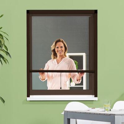 empasa protection contre les insectes moustiquaire volet roulant Store moustiquaire fenêtre enroulable SMART, différentes dimensions, en blanc, marron ou anthracite à monter soi-même - Publicité empasa protection contre les insectes moustiquaire volet roulant Store moustiquaire fenêtre enroulable SMART, différentes dimensions, en blanc, marron ou anthracite à monter soi-même - Publicité