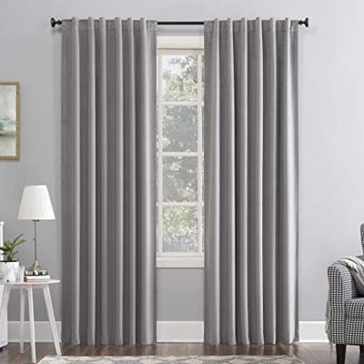 Sun Hampshire Panneau de Rideau Thermique occultant en Velours avec Languette arrière, 127 x 213,4 cm, Gris - Publicité Sun Hampshire Panneau de Rideau Thermique occultant en Velours avec Languette arrière, 127 x 213,4 cm, Gris - Publicité
