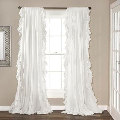 Lush Decor Reyna Rideaux de fenêtre Blanc 137 x 274 cm - Publicité Lush Decor Reyna Rideaux de fenêtre Blanc 137 x 274 cm - Publicité