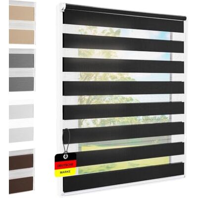 Foxx Store double Klemmfix sans perçage Noir 55 x 140 cm Largeur du tissu 51 cm Store double pour fenêtre/porte Store à traction latérale Protection solaire Store zébré - Publicité Foxx Store double Klemmfix sans perçage Noir 55 x 140 cm Largeur du tissu 51 cm Store double pour fenêtre/porte Store à traction latérale Protection solaire Store zébré - Publicité