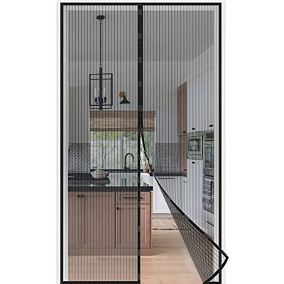 jarolift Moustiquaire Magnétique pour Porte, Fermeture Automatique par Aimants, Montage sans Perçage, Enfants et Animaux, découpable, 140 x 250 cm (l x h), Noir - Publicité jarolift Moustiquaire Magnétique pour Porte, Fermeture Automatique par Aimants, Montage sans Perçage, Enfants et Animaux, découpable, 140 x 250 cm (l x h), Noir - Publicité