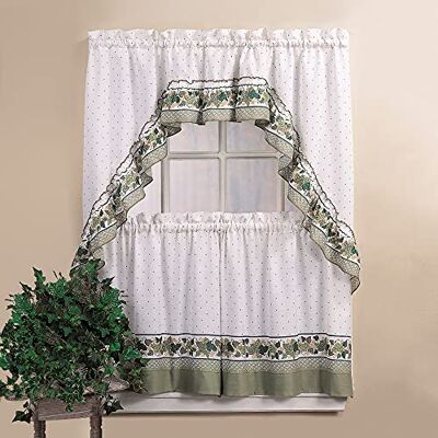 Curtainworks CHF & You Cottage Ivy Ensemble de Rideaux à étages et Motifs festonnés Multicolore 142 x 91 cm - Publicité Curtainworks CHF & You Cottage Ivy Ensemble de Rideaux à étages et Motifs festonnés Multicolore 142 x 91 cm - Publicité
