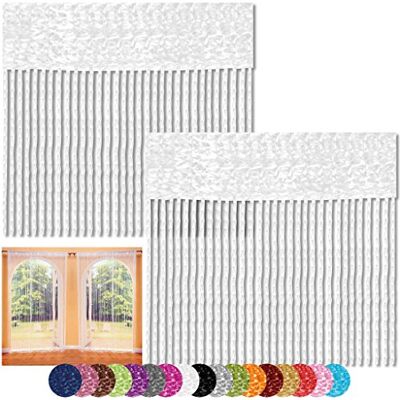 Bestlivings Lot de 2 rideaux à fils 90 x 240 et 140 x 240 cm, Tissu, weiß schneeweiß, 140x240 - Publicité Bestlivings Lot de 2 rideaux à fils 90 x 240 et 140 x 240 cm, Tissu, weiß schneeweiß, 140x240 - Publicité