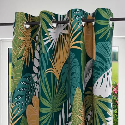 Rideau TANZANIE en coton de Soleil d'Ocre - Vert Jaune - 135x250cm - Publicité Rideau TANZANIE en coton de Soleil d'Ocre - Vert Jaune - 135x250cm - Publicité