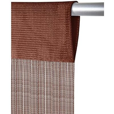 Arsvita Rideau de fils avec passant pour tringle, raccourcissable individuellement, élément décoratif moderne et élégant, disponible en plusieurs couleurs et modèles (90 x 250 cm, marron/chocolat) - Publicité Arsvita Rideau de fils avec passant pour tringle, raccourcissable individuellement, élément décoratif moderne et élégant, disponible en plusieurs couleurs et modèles (90 x 250 cm, marron/chocolat) - Publicité