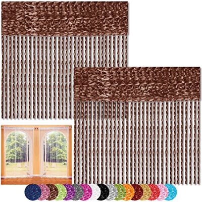 Bestlivings Lot de 2 rideaux à fils 90 x 240 et 140 x 240 cm, Tissu, braun schokobraun, 90x240 - Publicité Bestlivings Lot de 2 rideaux à fils 90 x 240 et 140 x 240 cm, Tissu, braun schokobraun, 90x240 - Publicité