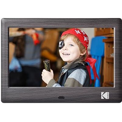 Kodak Cadre Photo numérique 7 Pouces, Cadre Photo électronique, écran IPS, Photo/Musique/Lecteur vidéo/Calendrier/Alarme, Prise en Charge USB ou Carte SD, Rotation Automatique, avec télécommande - Publicité Kodak Cadre Photo numérique 7 Pouces, Cadre Photo électronique, écran IPS, Photo/Musique/Lecteur vidéo/Calendrier/Alarme, Prise en Charge USB ou Carte SD, Rotation Automatique, avec télécommande - Publicité