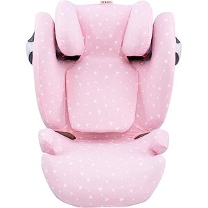 JYOKO Kids Housse pour siège Auto bébé en Coton Compatible avec Cybex Solution M et Pallas B Fix (Pink Sparkles) - Publicité