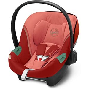 Cybex Gold Coque Aton S2 i-Size, De la naissance à environ 24 mois, Max. 13 kg, Coussin Réducteur pour Nouveau-né inclus, Compatible SensorSafe, Hibiscus Red - Publicité