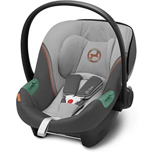 Cybex Gold Coque Aton S2 i-Size, De la naissance à environ 24 mois, Max. 13 kg, Coussin Réducteur pour Nouveau-né inclus, Compatible SensorSafe, Lava Grey - Publicité