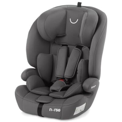 Nurse by Jané Grip Siège Auto i-Size 76–150 cm, 2–12 Ans, Sans Isofix, Installation Ceinture, 9 Positions, Groupe 1 2 3, Gris - Publicité Nurse by Jané Grip Siège Auto i-Size 76–150 cm, 2–12 Ans, Sans Isofix, Installation Ceinture, 9 Positions, Groupe 1 2 3, Gris - Publicité