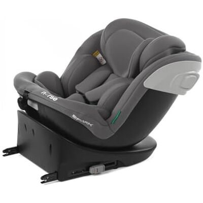 Nurse Spark Siège Auto Bébé iSize, 40 à 150 cm, 0 à 12 Ans, Isofix, Top Tether, Pivotant 360, Position de Charge, 13 Positions, Gris - Publicité Nurse Spark Siège Auto Bébé iSize, 40 à 150 cm, 0 à 12 Ans, Isofix, Top Tether, Pivotant 360, Position de Charge, 13 Positions, Gris - Publicité