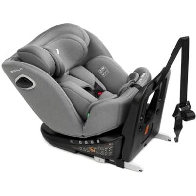 Nurse Scala Siège Auto i-Size 40–150 cm, Pivotant 360º, ISOFIX avec Top Tether, Dos à la Route et Face à la Route, Protection Latérale, Gris - Publicité Nurse Scala Siège Auto i-Size 40–150 cm, Pivotant 360º, ISOFIX avec Top Tether, Dos à la Route et Face à la Route, Protection Latérale, Gris - Publicité
