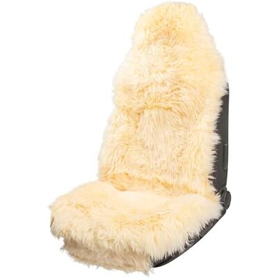 Walser Premium Peau de Mouton pour siège Marla, 100% Peau de Mouton pour siège de Voiture avec 5cm de Hauteur de Laine, Housse de Protection en Fourrure Beige - Publicité Walser Premium Peau de Mouton pour siège Marla, 100% Peau de Mouton pour siège de Voiture avec 5cm de Hauteur de Laine, Housse de Protection en Fourrure Beige - Publicité