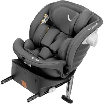 Nurse Titane Siège Auto i-Size 40–150 cm, Pivotant 360º, ISOFIX et Jambe de Support, Dos à la Route et Face à la Route, Protection Latérale, Gris - Publicité Nurse Titane Siège Auto i-Size 40–150 cm, Pivotant 360º, ISOFIX et Jambe de Support, Dos à la Route et Face à la Route, Protection Latérale, Gris - Publicité