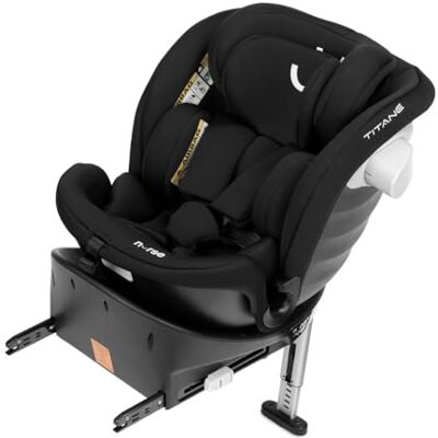 Nurse Titane Siège Auto i-Size 40–150 cm, Pivotant 360º, ISOFIX et Jambe de Support, Dos à la Route et Face à la Route, Protection Latérale, Noir - Publicité Nurse Titane Siège Auto i-Size 40–150 cm, Pivotant 360º, ISOFIX et Jambe de Support, Dos à la Route et Face à la Route, Protection Latérale, Noir - Publicité