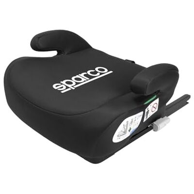 SPARCO Réhausseur Auto Bas Enfant ISOFIX i-Size ECE R129 – 125 à 150 cm – Groupe 3 – Siège Voiture Sécurisé – Fixation ISOFIX – Assise Confortable – Housse Lavable – Coloris Noir - Publicité SPARCO Réhausseur Auto Bas Enfant ISOFIX i-Size ECE R129 – 125 à 150 cm – Groupe 3 – Siège Voiture Sécurisé – Fixation ISOFIX – Assise Confortable – Housse Lavable – Coloris Noir - Publicité