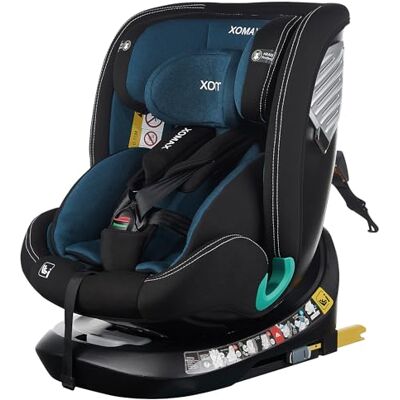 XOMAX G409 Siège enfant rotatif à 360°, support, ISOFIX, évolutif, 0-36 kg, 0-12 ans, groupe 0+/1/2/3, harnais 5 points, harnais 3 points, housse lavable, ECE R129 (bleu-noir) - Publicité XOMAX G409 Siège enfant rotatif à 360°, support, ISOFIX, évolutif, 0-36 kg, 0-12 ans, groupe 0+/1/2/3, harnais 5 points, harnais 3 points, housse lavable, ECE R129 (bleu-noir) - Publicité