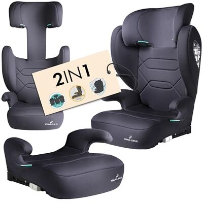 Walser Siege auto enfant Premium Numa, rehausseur enfant 2in1 ISOFIX dossier amovible + appui-tete evolutif 3-8 ans 100-150 cm norme recente ECE R 129, rehausseur voiture anthracite - Publicité Walser Siege auto enfant Premium Numa, rehausseur enfant 2in1 ISOFIX dossier amovible + appui-tete evolutif 3-8 ans 100-150 cm norme recente ECE R 129, rehausseur voiture anthracite - Publicité