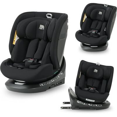 Deryan Cassie i-Size, Siège Auto Pivotant 360, 0-12 Ans, 40-150 cm, Top Tether, 6 Positions Inclinaison, 12 Positions Appui-tête, Groupe 0/1/2/3, Isofix, 360°, RWF, FWF, Protections latérales (Noire) - Publicité Deryan Cassie i-Size, Siège Auto Pivotant 360, 0-12 Ans, 40-150 cm, Top Tether, 6 Positions Inclinaison, 12 Positions Appui-tête, Groupe 0/1/2/3, Isofix, 360°, RWF, FWF, Protections latérales (Noire) - Publicité