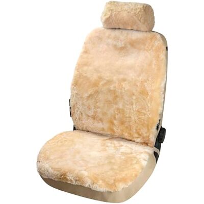 Walser Housse de siège Auto en Peau d'agneau Iva, 100% Peau de Mouton Housse de siège pour Voiture, 1 pièce de Fourrure d'agneau Housses de sièges Avant de Voiture Beige - Publicité Walser Housse de siège Auto en Peau d'agneau Iva, 100% Peau de Mouton Housse de siège pour Voiture, 1 pièce de Fourrure d'agneau Housses de sièges Avant de Voiture Beige - Publicité