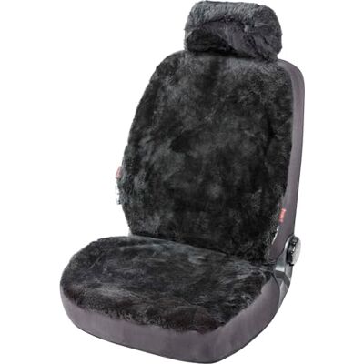 Housse de Siège Walser Iva en Laine de Mouton - Compatible Airbag - Publicité Housse de Siège Walser Iva en Laine de Mouton - Compatible Airbag - Publicité