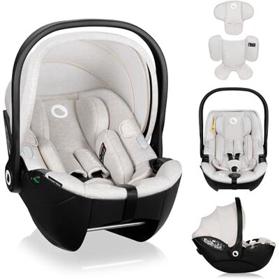 lionelo MOXIE i-Size Siège Auto pour Bébé 40 à 87 cm, Groupe 0+ Orienté Dos à la Route, Appui-tête Réglable, Protection Latérale i-Size R129 (Beige) - Publicité lionelo MOXIE i-Size Siège Auto pour Bébé 40 à 87 cm, Groupe 0+ Orienté Dos à la Route, Appui-tête Réglable, Protection Latérale i-Size R129 (Beige) - Publicité