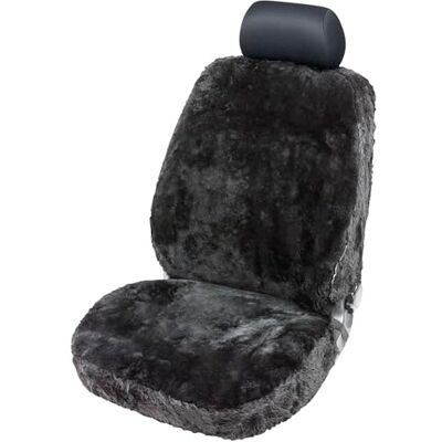 Walser Housse de siège Auto en Peau d'agneau Nineve, 100% Peau de Mouton Housse de siège pour Voiture, 1 pièce de Fourrure d'agneau Housses de sièges Avant de Voiture Noir - Publicité Walser Housse de siège Auto en Peau d'agneau Nineve, 100% Peau de Mouton Housse de siège pour Voiture, 1 pièce de Fourrure d'agneau Housses de sièges Avant de Voiture Noir - Publicité