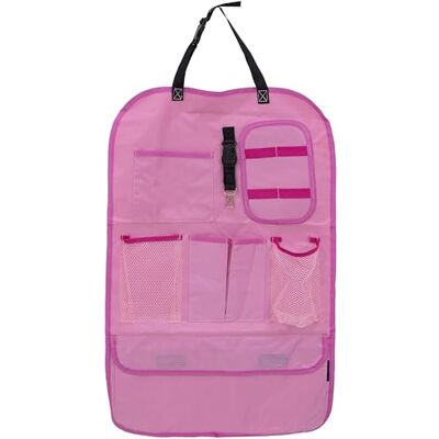 Petex 44150122 Organiseur de siège arrière avec logo Rose 41 x 64 cm - Publicité Petex 44150122 Organiseur de siège arrière avec logo Rose 41 x 64 cm - Publicité