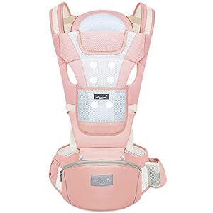 SONARIN Porte-bébé Respirant avec Siège à Hanche pour Nouveau-né et Enfant de 0 à 36 Mois,Pur Coton Maille 3D Porte Bébé Ergonomique,Taille Réglable Multifonctionnel,Jusqu'à 30 KG(Rose) - Publicité SONARIN Porte-bébé Respirant avec Siège à Hanche pour Nouveau-né et Enfant de 0 à 36 Mois,Pur Coton Maille 3D Porte Bébé Ergonomique,Taille Réglable Multifonctionnel,Jusqu'à 30 KG(Rose) - Publicité